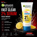 Garnier SkinActive Fast Clear 2% Vitamin C Face Wash – Brightening & Oil Control