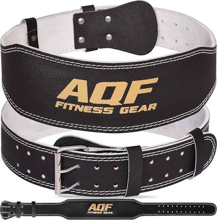 Nexkart Premium Weightlifting Gym Belt – Heavy Duty Lumbar Support Waist Belt with Dual-Prong Stainless Steel Buckle for Squats, Deadlifts, Powerlifting, and Strength Training