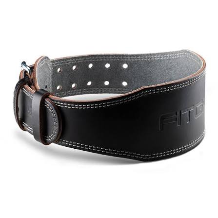 Nexkart Premium Weightlifting Gym Belt – Heavy Duty Lumbar Support Waist Belt with Dual-Prong Stainless Steel Buckle for Squats, Deadlifts, Powerlifting, and Strength Training