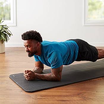 Nexkart Premium Extra Thick Yoga Mat – Shock-Absorbing Anti-Tear Fitness Mat with Carrying Strap for Yoga, Meditation, and Floor Exercises