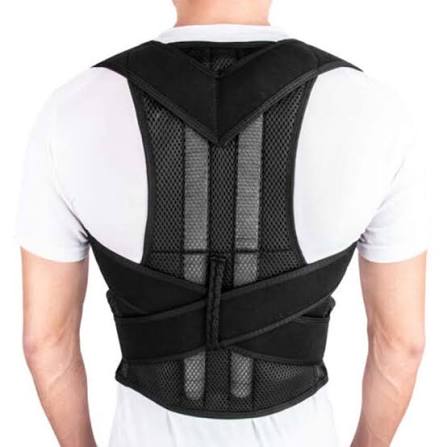Nexkart Adjustable Posture Corrector Belt – Breathable Back Support Brace for Upper and Lower Back Pain Relief, Spine Alignment, and Clavicle Support for Men and Women.